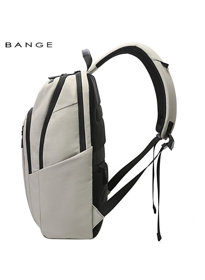 بانجي BANGE 7856 Grey New Arrivals Stylish Waterproof Business Commuting Laptop Backpack Ergonomic Lightweight School Bag Backpack Wholesale - Image 5